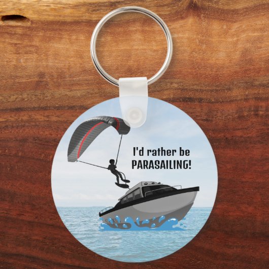 Gepersonaliseerde Parasailing Sleutelhanger (Voorkant)