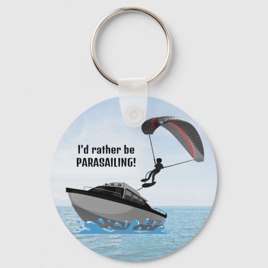 Gepersonaliseerde Parasailing Sleutelhanger (Achterkant)