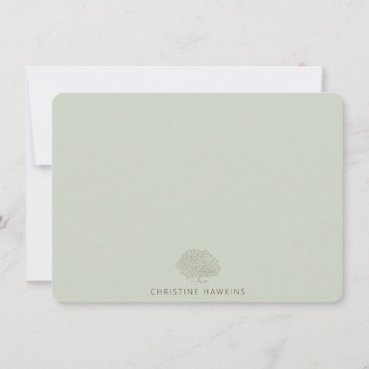 Gepersonaliseerde parelboomkunstenaar notitiekaartje (Voorkant)