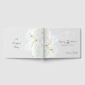 Gepersonaliseerde parels en kant bruiloft gastenboek (Volledig)