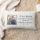 Gepersonaliseerde paren Foto Pas getrouwd Jubileum Kussen (Deken)