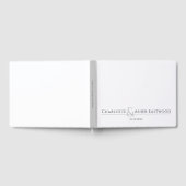 Gepersonaliseerde paren naam Monogram Gastenboek (Volledig)