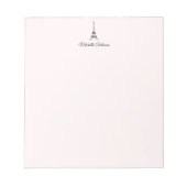 Gepersonaliseerde Parijs Eiffeltoren Frankrijk Notitieblok (Voorkant)