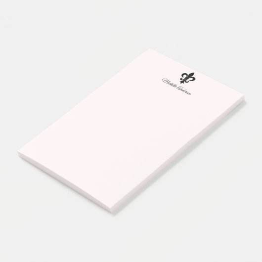 Gepersonaliseerde Parijse Franse Fleur de Lis Pari Post-it® Notes (Schuin)