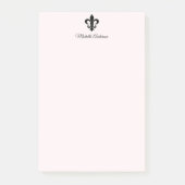 Gepersonaliseerde Parijse Franse Fleur de Lis Pari Post-it® Notes (Voorkant)