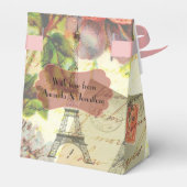 Gepersonaliseerde  Paris Thmet Wedding Party Bedankdoosjes (Achterkant)