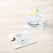 Gepersonaliseerde  Paris Thmet Wedding Party Kartonnen Onderzetters (Insitu)