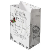 Gepersonaliseerde  Paris Thmet Wedding Party Medium Cadeauzakje (Voorkant Gekanteld)