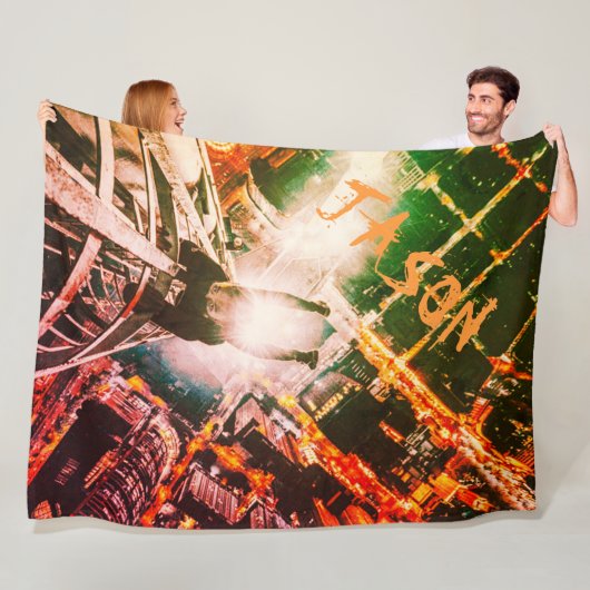 Gepersonaliseerde Parkour Graffiti Kunst Fleece Deken (In situ)