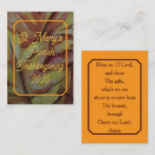 Gepersonaliseerde parochie Thanksgiving Heilige Ka Notitiekaartje (Voorkant / Achterkant)