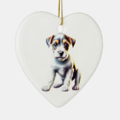 Gepersonaliseerde Parson Russell Terrier Puppy Keramisch Ornament (Rechts)