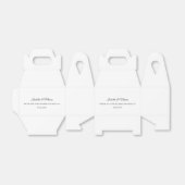 Gepersonaliseerde partij, bruiloft, Baby shower Gi Bedankdoosjes (Uitgevouwen)