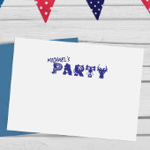 Gepersonaliseerde Partij Dierlijke Uitnodiging Rub Zelfinktende Stempel