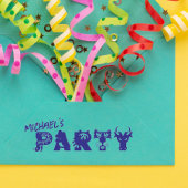 Gepersonaliseerde Partij Dierlijke Uitnodiging Rub Zelfinktende Stempel