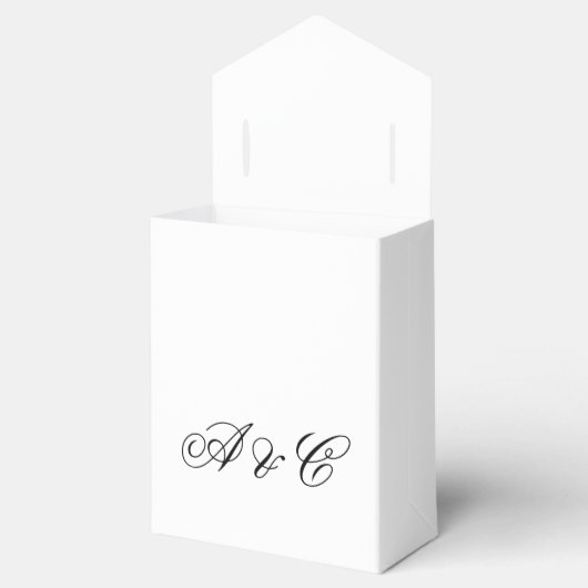 Gepersonaliseerde partij gunsttassen bedankdoosjes (Geopend)