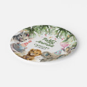 Gepersonaliseerde partijendieren Oerwoud Birthday Papieren Bordje (Gekanteld)