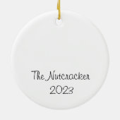 Gepersonaliseerde Party Boy Notenkraker Keramisch Ornament (Achterkant)