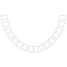 Gepersonaliseerde Party Bunting · Huwelijk & Verja