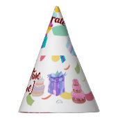 Gepersonaliseerde Party Time Celebration Pet Feesthoedjes (Rechts)