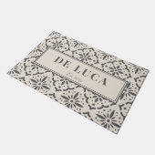 Gepersonaliseerde Pas getrouwd Couple Tegel Patter Deurmat (Schuin)