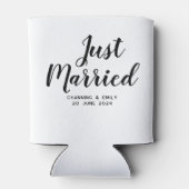 Gepersonaliseerde Pas getrouwd huwelijksreis net g Blikjeskoeler (Achterkant)