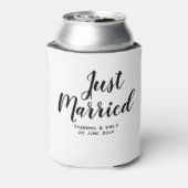 Gepersonaliseerde Pas getrouwd huwelijksreis net g Blikjeskoeler (Blikje Achterkant)