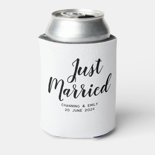 Gepersonaliseerde Pas getrouwd huwelijksreis net g Blikjeskoeler (Blikje Achterkant)