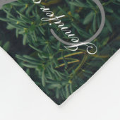 Gepersonaliseerde Pas getrouwd Keepsake Monogram F Fleece Deken (Hoek)
