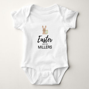 Gepersonaliseerde Pasen bodysuit voor baby