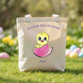 Gepersonaliseerde Pasen Chick Ei Hunt Chick Tote Bag