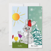 Gepersonaliseerde Pasen Nor'easter kaart (Voorkant)