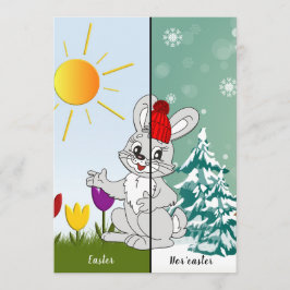Gepersonaliseerde Pasen Nor'easter kaart