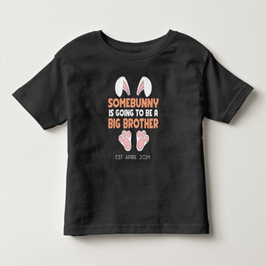 Gepersonaliseerde Pasen Zwangerschapsaankondiging  Kinder Shirts (Voorkant)