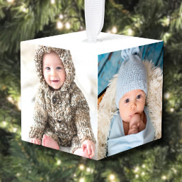 Gepersonaliseerde Pasgeboren Baby Foto Kerstmis Decoratie