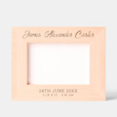 Gepersonaliseerde pasgeboren Baby-naam met geboort Gegraveerde Lijstjes (Voorkant)