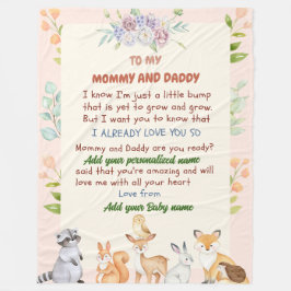 Gepersonaliseerde Pasgeboren Deken met Naam Gift