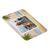 Gepersonaliseerde Pastel Beach Waterverf Magneet (Rechterzijde)