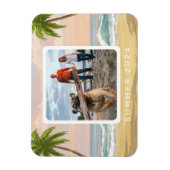 Gepersonaliseerde Pastel Beach Waterverf Magneet (Verticaal)