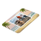 Gepersonaliseerde Pastel Beach Waterverf Magneet (Linkerzijde)