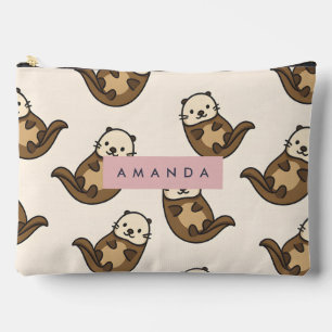 Gepersonaliseerde pastel Charming Cat Pattern Etui