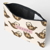 Gepersonaliseerde pastel Charming Cat Pattern Etui (Open)