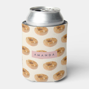 Gepersonaliseerde Pastel Donut Sprinkle Pattern Blikjeskoeler