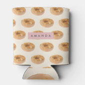 Gepersonaliseerde Pastel Donut Sprinkle Pattern Blikjeskoeler (Achterkant)