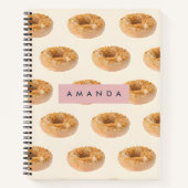 Gepersonaliseerde Pastel Donut Sprinkle Pattern Notitieboek (Voorkant)