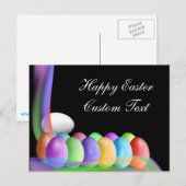 Gepersonaliseerde Pastel Gekleurde Paaseieren Post Feestdagenkaart (Voorkant / Achterkant)