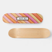 Gepersonaliseerde pastel geometrisch Abstract Persoonlijk Skateboard (Horizontaal)