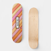 Gepersonaliseerde pastel geometrisch Abstract Persoonlijk Skateboard (Voorkant)