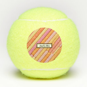Gepersonaliseerde pastel geometrisch Abstract Tennisballen