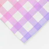 Gepersonaliseerde Pastel Gradient Gingham Deken Ro (Hoek)