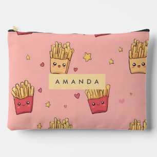Gepersonaliseerde pastel kawaii frietpatroon etui